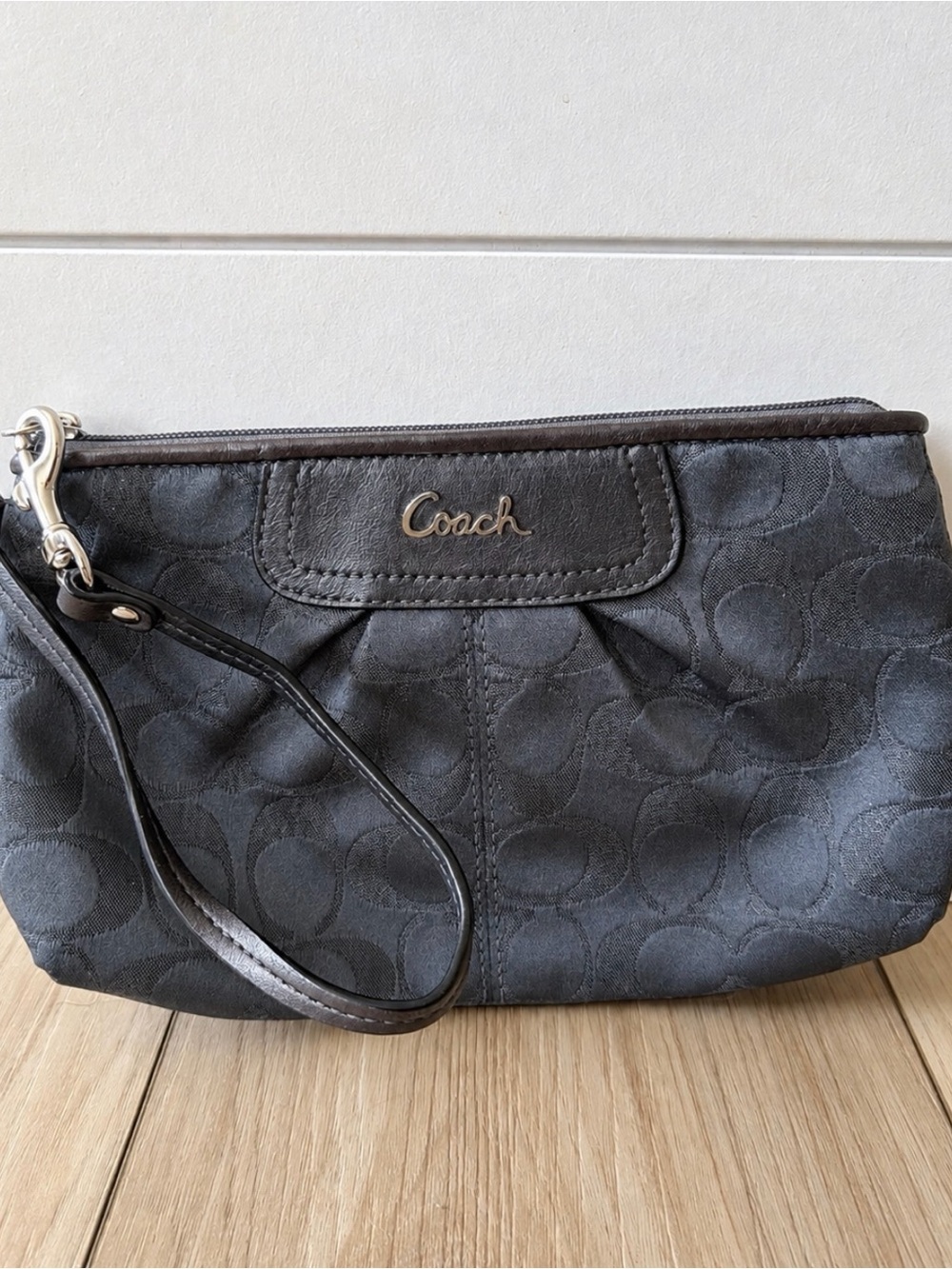 Coach Ashley Signature Sateen Wristlet